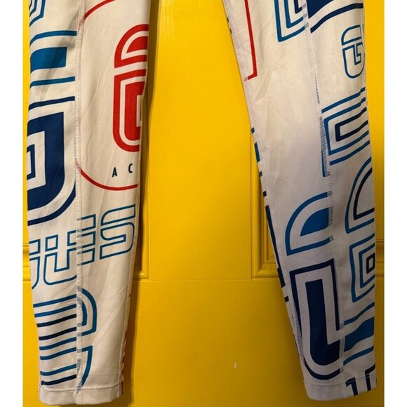 GUESS leggings pants running activewear size large logo print Athleisure Stretch - Picture 4 of 15